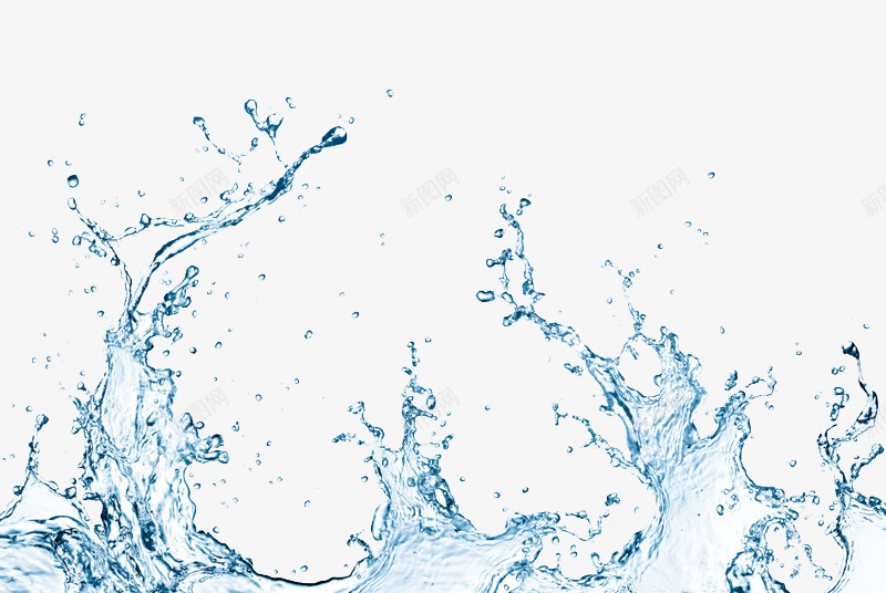 泛起的水花png免抠素材_新图网 https://ixintu.com 卡通 图案 手绘 水花 泛起 简图 蓝色的 透明