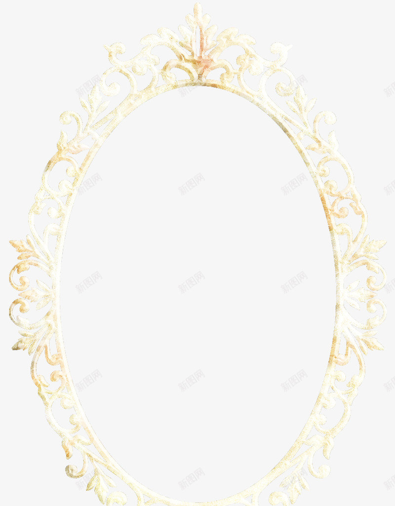 棕色花纹镜框png免抠素材_新图网 https://ixintu.com 创意镜框 棕色镜框 漂亮镜框 花纹镜框