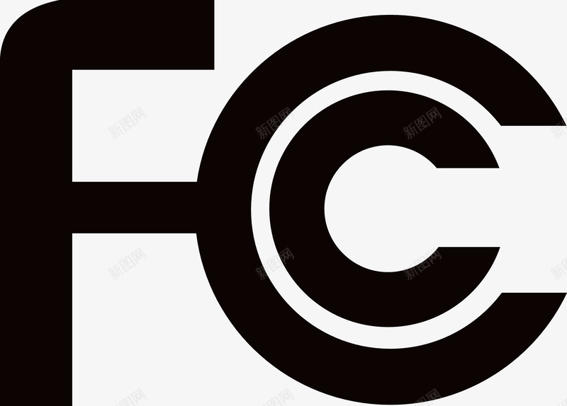 简单fcc标识图图标png_新图网 https://ixintu.com fcc 国际 标准 行业 通信