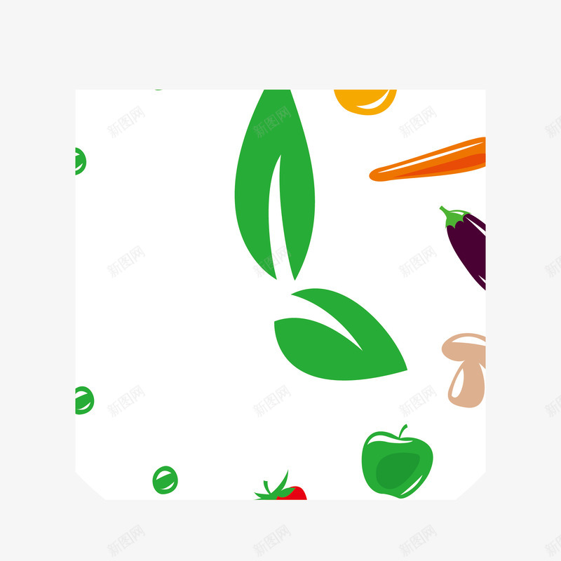 蔬菜时钟图标png_新图网 https://ixintu.com 个性LOGO 蔬菜 餐饮 饮食