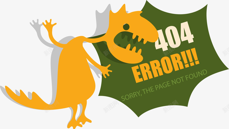 404怪物网站错误信息矢量图ai免抠素材_新图网 https://ixintu.com 404 怪物 网站 错误信息 矢量图