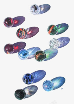 彩色玻璃球png素材玻璃球高清图片