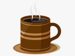 咖啡色牛奶咖啡色马克杯咖啡爱心饮料手绘牛高清图片