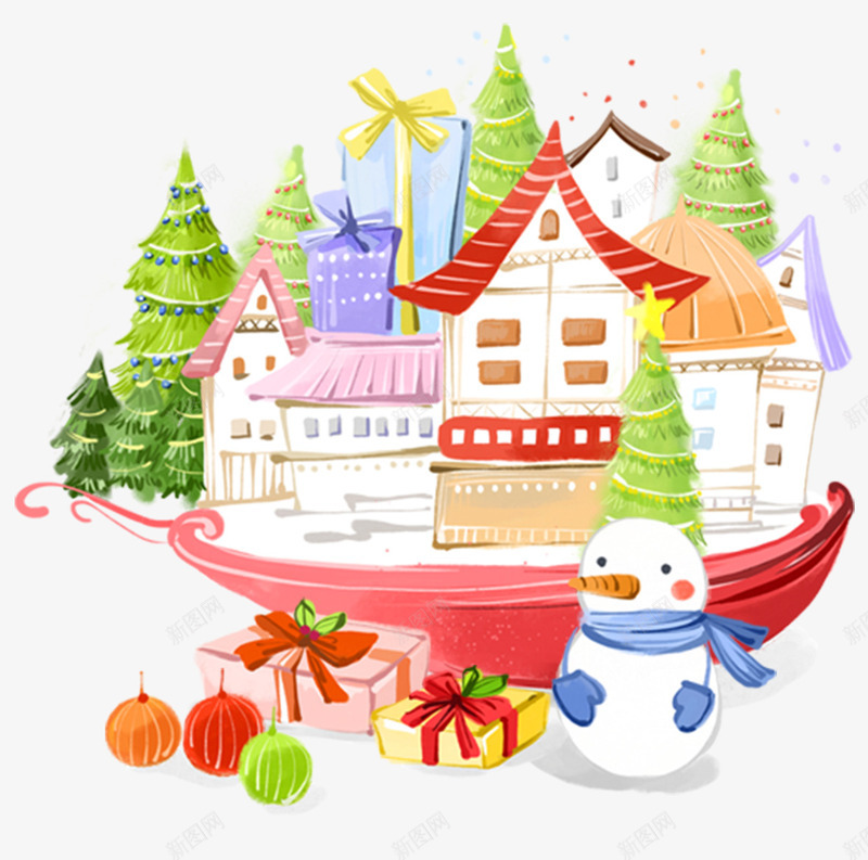 多彩幼儿园png免抠素材_新图网 https://ixintu.com 卡通 多彩 幼儿园 童话世界