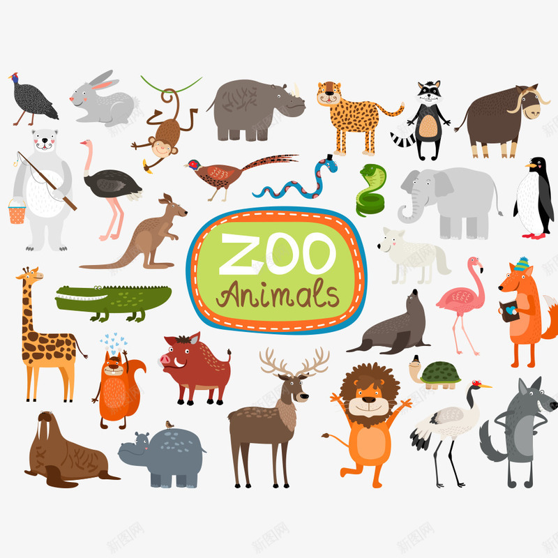 动物合集png免抠素材_新图网 https://ixintu.com 动物 动物插画 卡通动物 卡通动物漫画 生物世界 矢量动物 陆地动物