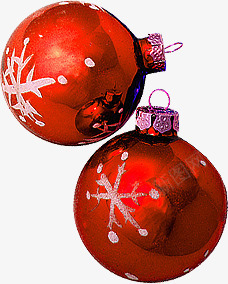 红色手绘雪花圆球圣诞节png免抠素材_新图网 https://ixintu.com 圆球 圣诞节 红色 雪花