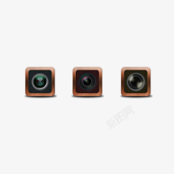 木质相机木质手机相机PSD图标高清图片