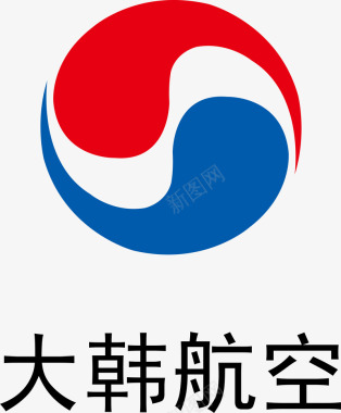 大韩航空logo矢量图图标图标