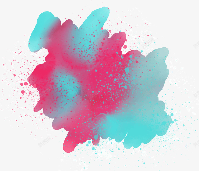 喷彩涂鸦背景png免抠素材_新图网 https://ixintu.com 个性创意 喷彩 涂鸦 矢量素材 粉色 绿色