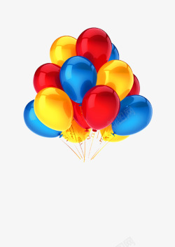 多彩氢气球多彩气球高清图片
