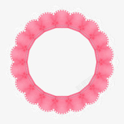 粉色圆环素材
