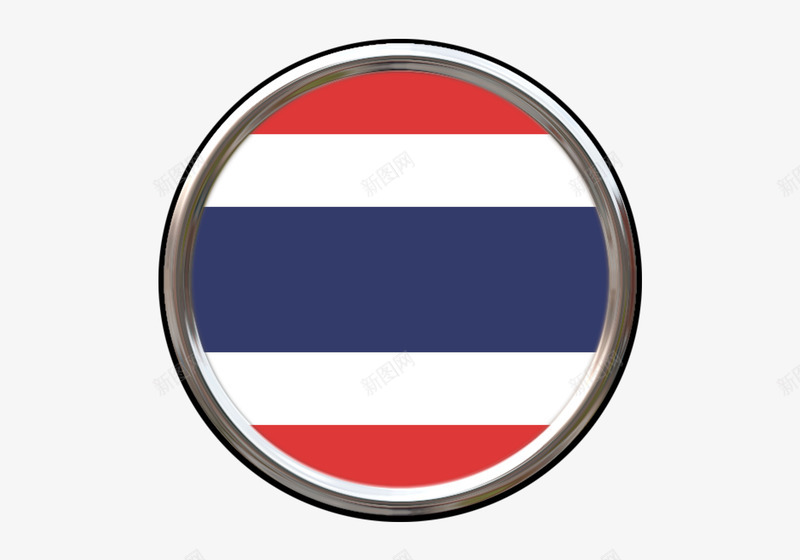 金属框泰国国旗png免抠素材_新图网 https://ixintu.com PNG 国旗 泰国国旗 素材 金属框