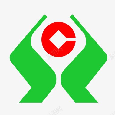 绿色手握合作LOGO图标图标