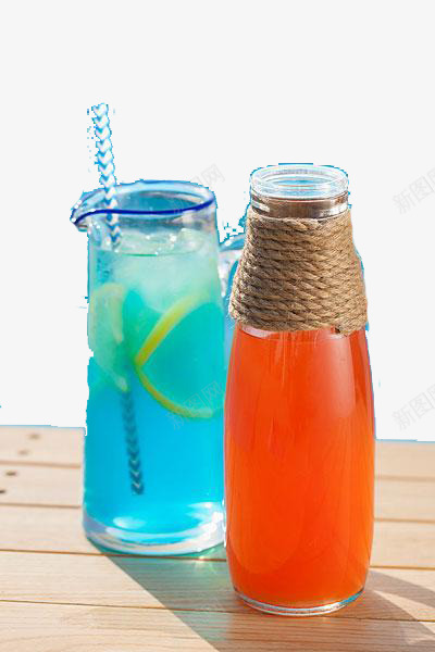 蓝色柠檬水橙汁模糊png免抠素材_新图网 https://ixintu.com 柠檬水 模糊 橙汁 蓝色