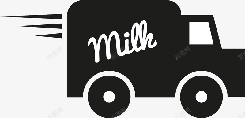 卡通手绘牛奶车png免抠素材_新图网 https://ixintu.com 卡通 手绘 牛奶 车