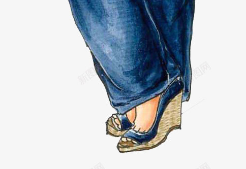 卡通手绘穿蓝色裤子的女人png免抠素材_新图网 https://ixintu.com 卡通人物 卡通手绘 可爱的 女人 漂亮的 穿蓝色裤子 美丽的