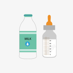 濂剁墰牛奶奶瓶矢量图高清图片