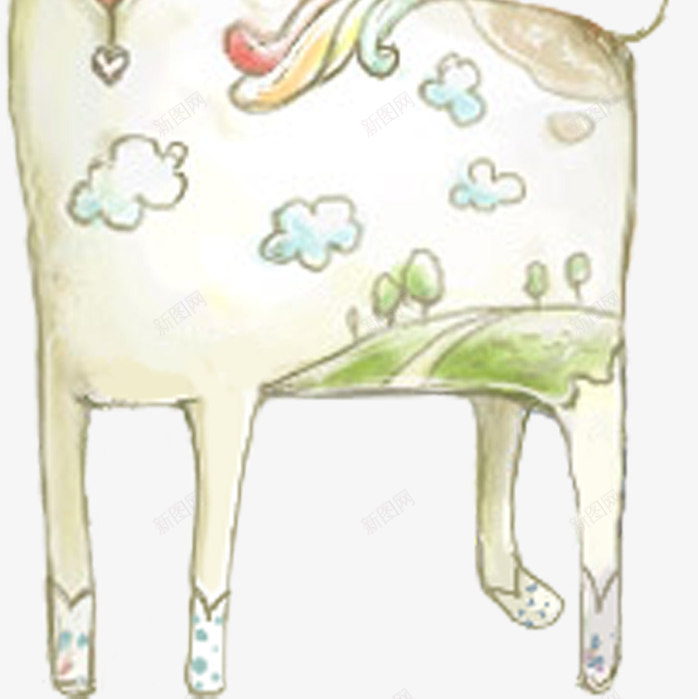 手绘可爱笑脸长颈鹿漫画动物png免抠素材_新图网 https://ixintu.com 动物 可爱 漫画 笑脸 长颈鹿