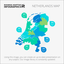 荷兰地图图表素材