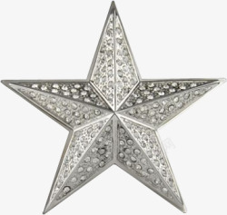 五角星镶钻装饰素材