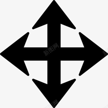 交叉变异的带箭头的边图标图标