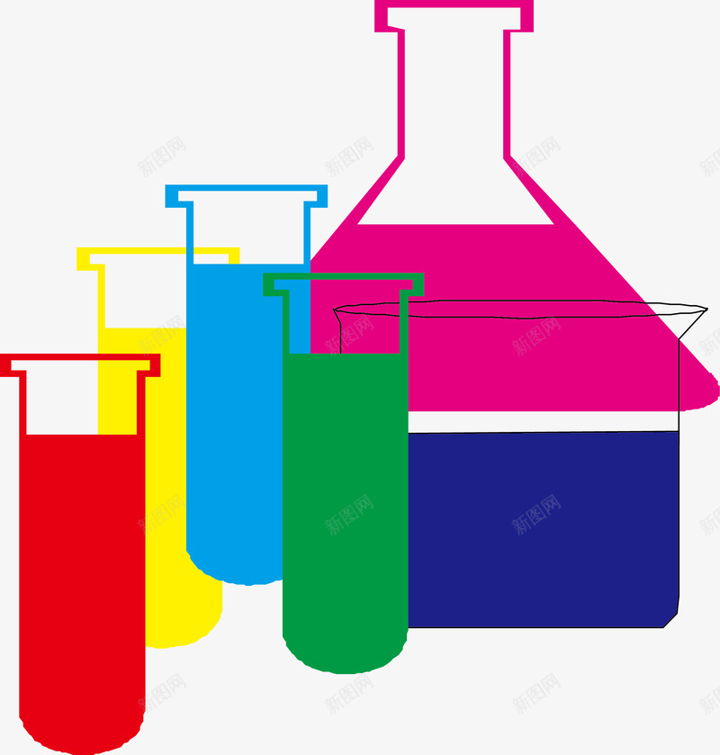 实验室玻璃仪器png免抠素材_新图网 https://ixintu.com 仪器 实验室 玻璃 玻璃仪器