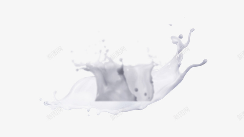 飞洒的牛奶乳液png免抠素材_新图网 https://ixintu.com 牛奶 飞洒