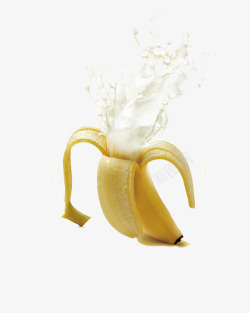 香蕉图案精美果汁广告图案高清图片