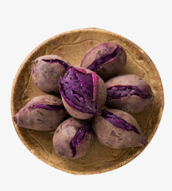 农作物紫薯一颗颗紫薯高清图片