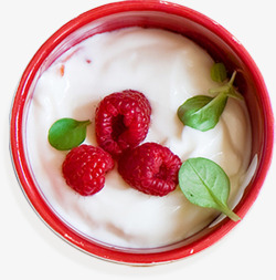 牛奶美食树莓食物素材