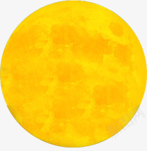 逼真的月亮png免抠素材_新图网 https://ixintu.com 月亮 逼真的月亮 金色 黄色