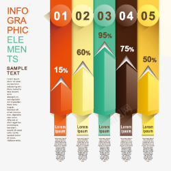 简约信息PPT图表素材