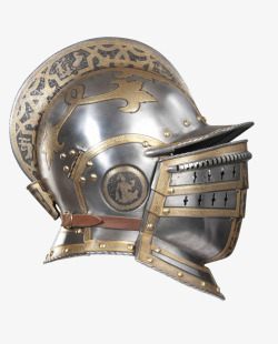 中世纪金属骑士头盔素材
