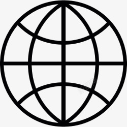 环球标识全球网格标志图标高清图片