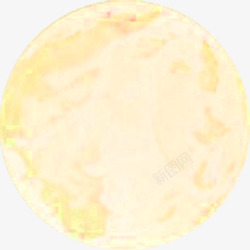 黄色月亮圆形中秋素材