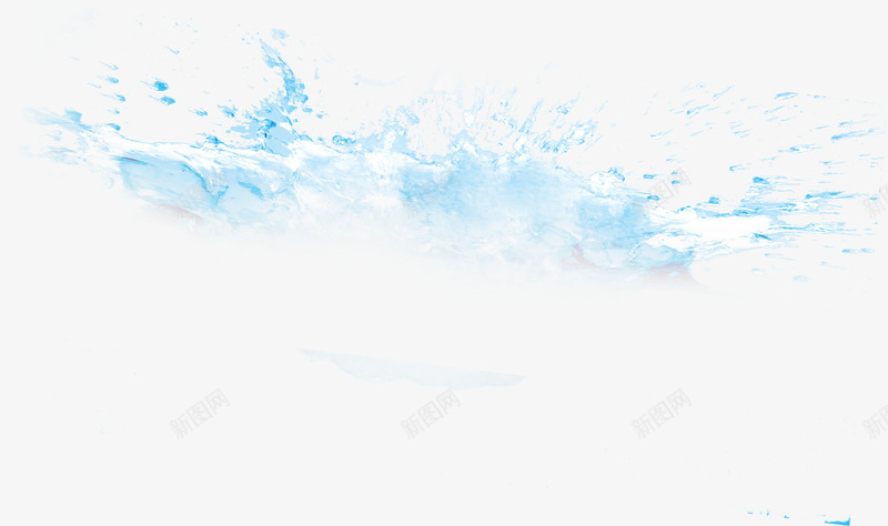 溅起的水蓝色水花png免抠素材_新图网 https://ixintu.com 水花 溅起 蓝色