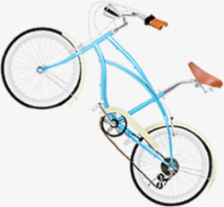 倾斜个性创意自行车素材