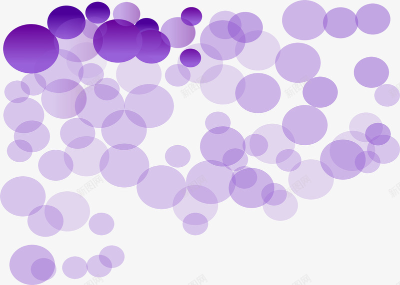 手绘紫色波点个性壁画png免抠素材_新图网 https://ixintu.com 个性 壁画 紫色