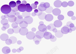 手绘紫色波点个性壁画素材