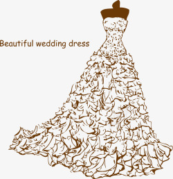 韩式婚纱素材时尚漂亮结婚婚庆白婚纱高清图片