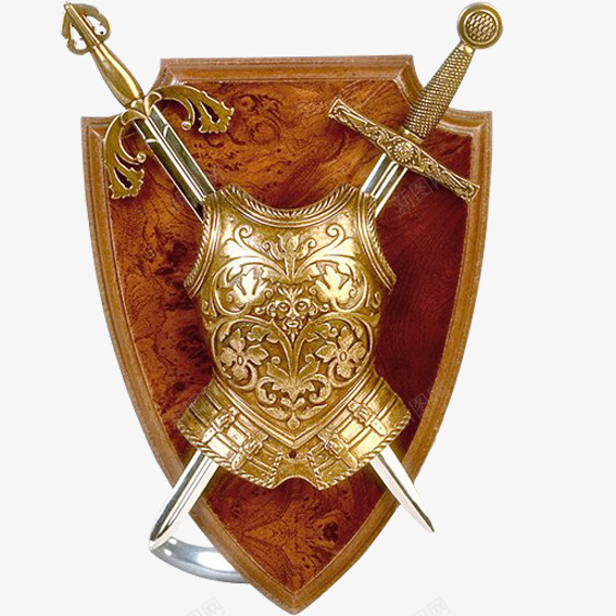 中世纪剑盾png免抠素材_新图网 https://ixintu.com 中世纪 剑盾 金属 骑士