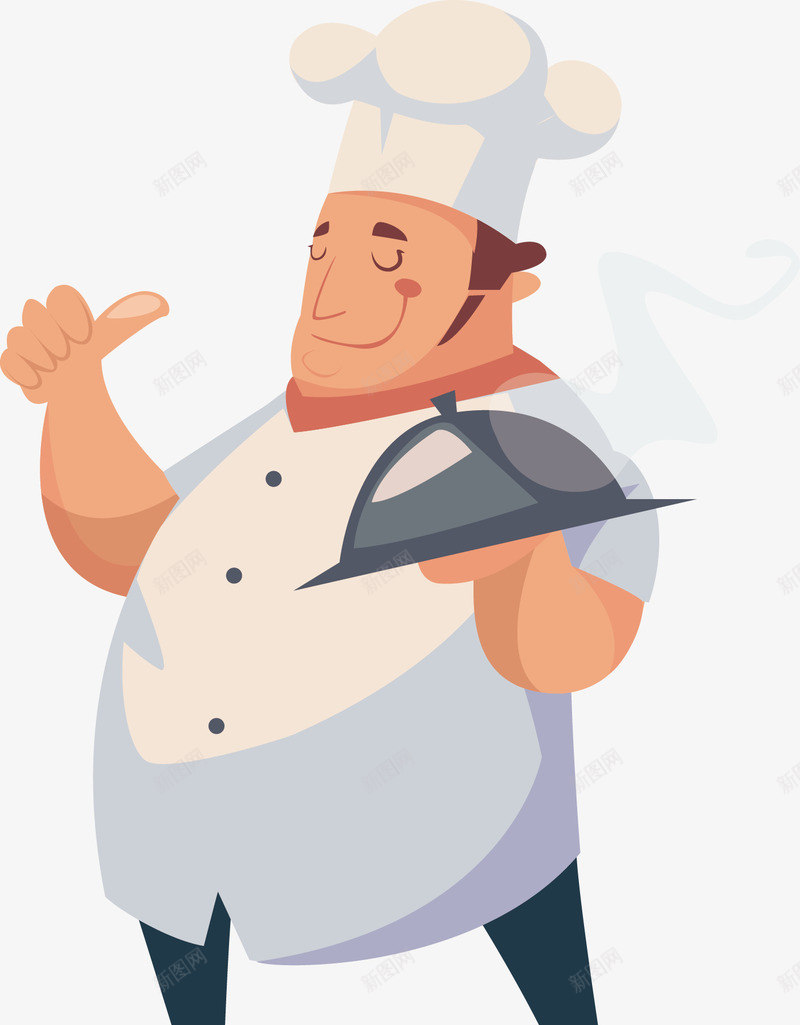 卡通高级厨师png免抠素材_新图网 https://ixintu.com 漫画厨师 烹饪 私厨 美食