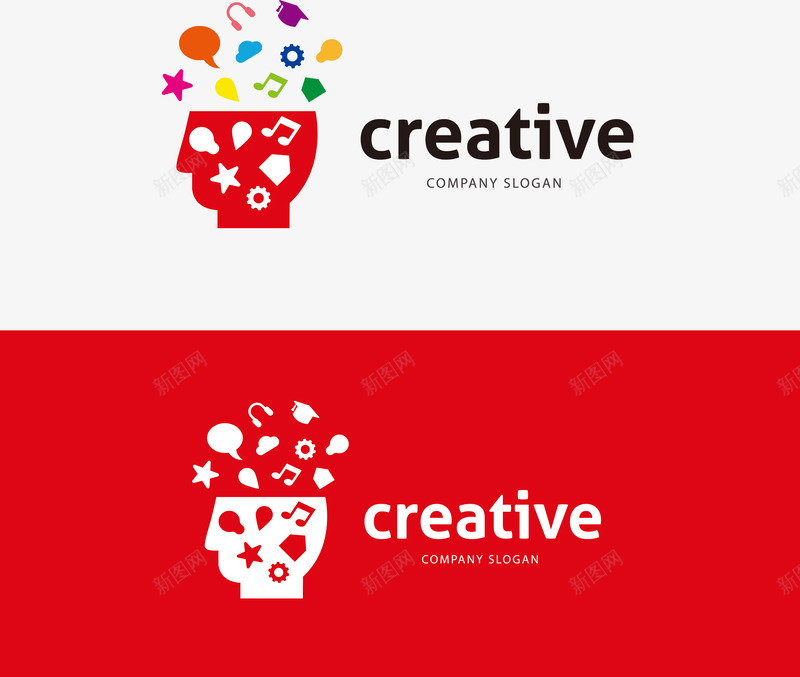 企业商务logo图标psd_新图网 https://ixintu.com 个性炫彩 企业logo 公司logo 商标设计