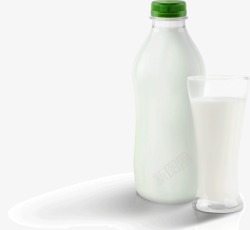 牛奶杯牛奶瓶素材