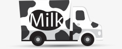 牛奶车矢量图素材