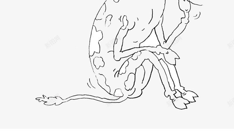 卡通漫画短裤衣架长颈鹿创意png免抠素材_新图网 https://ixintu.com 创意 卡通 漫画 短裤 衣架 长颈鹿