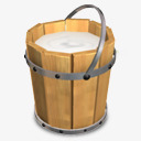 装满牛奶的木桶图标png_新图网 https://ixintu.com 木桶
