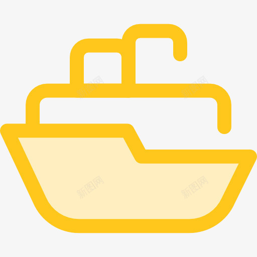 船图标png_新图网 https://ixintu.com 交通 导航 航运 船舶 运输和交付 运输船