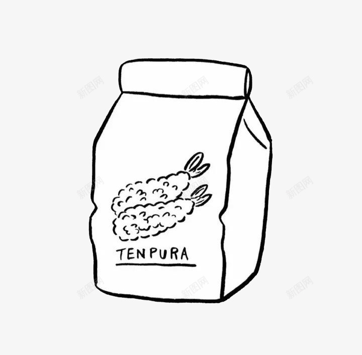白色牛奶盒图标png_新图网 https://ixintu.com 卡通 卡通手绘 图标 黑白