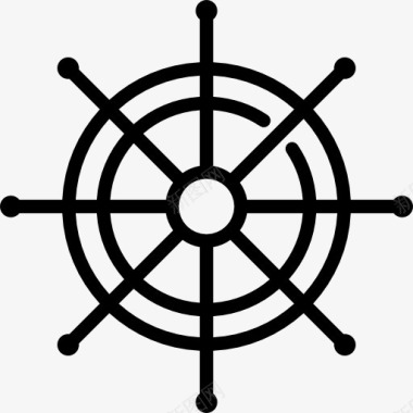 船的方向盘图标图标